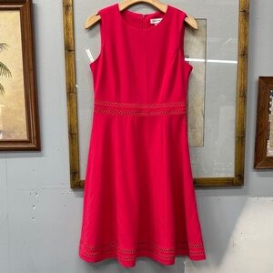 Calvin Klein Vibrant Pink Midi Dress